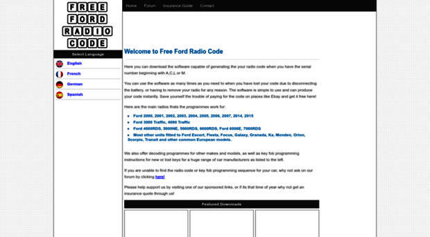freefordradiocode.com