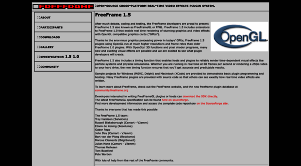 freeframe.sourceforge.net