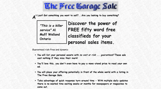 freegaragesale.org