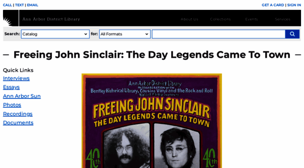 freeingjohnsinclair.aadl.org