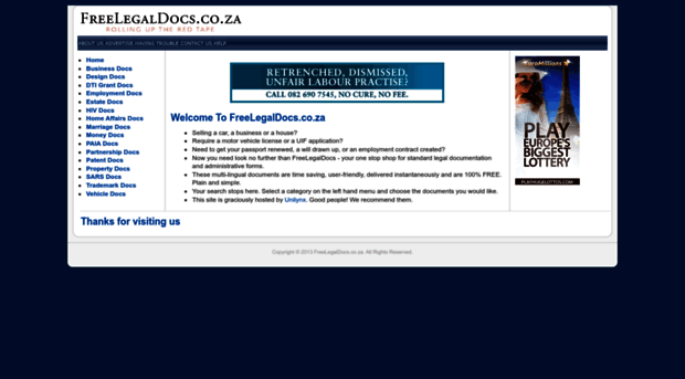 freelegaldocs.co.za