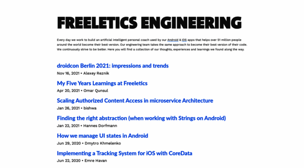 freeletics.engineering