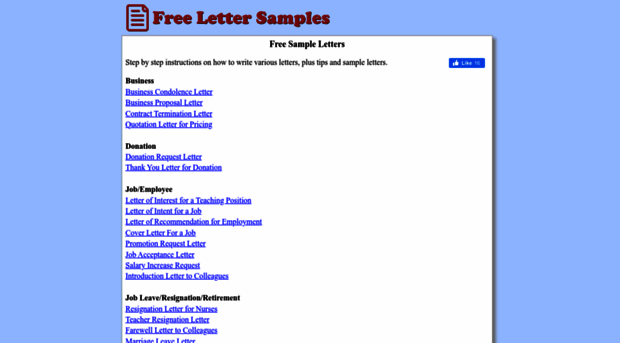 freelettersamples.com