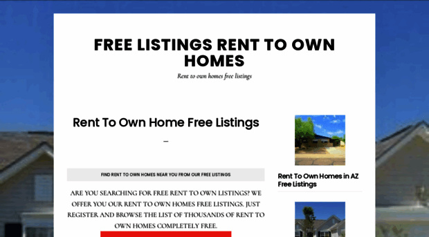 freelistingsrenttoownhomes.com