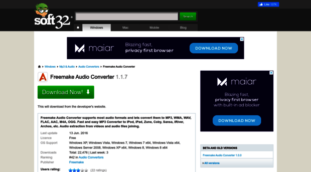 freemake-audio-converter.soft32.com