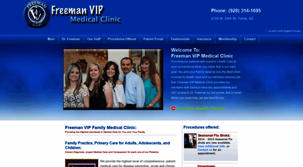 freemanvipmedicalclinic.com