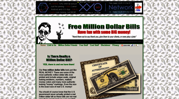 freemilliondollarbills.com