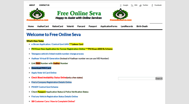 freeonlineseva.com