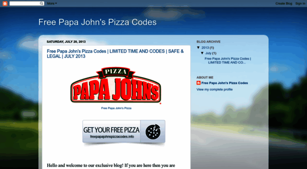 freepizzafrompapajohns.blogspot.com