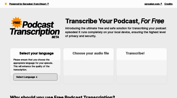 freepodcasttranscription.com