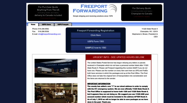 freeportforwarding.com