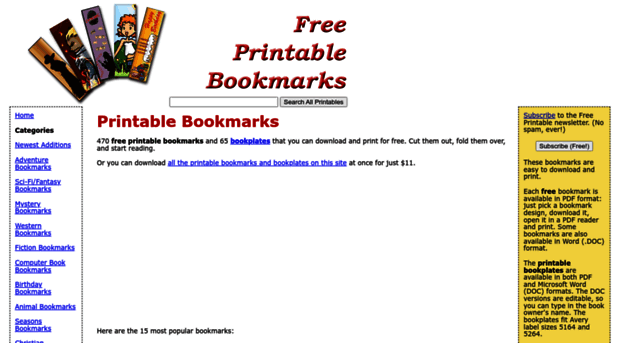 freeprintablebookmarks.net