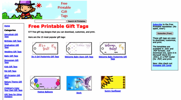 freeprintablegifttags.net