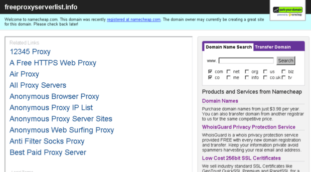 freeproxyserverlist.info