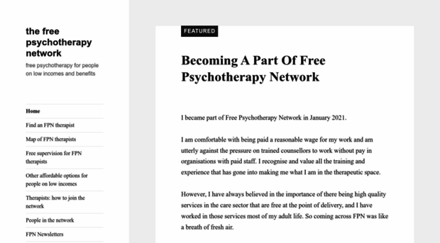 freepsychotherapynetwork.com
