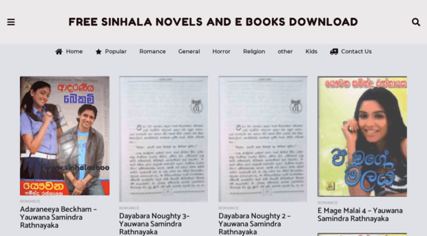 sinhala books free download