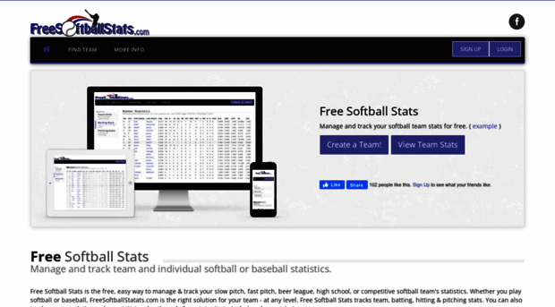 freesoftballstats.com