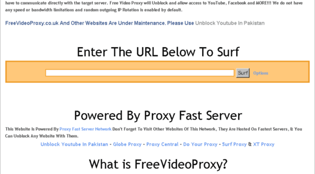 proxy websites for videos