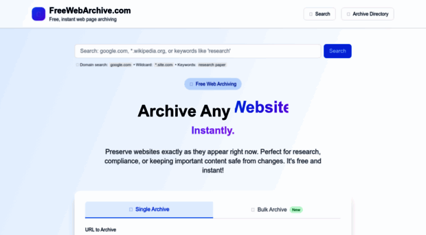 freewebarchive.com