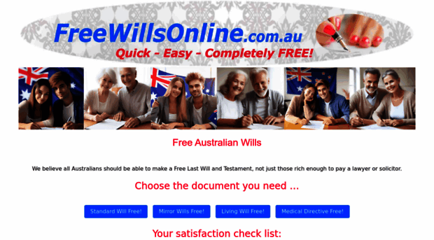 Simple online wills
