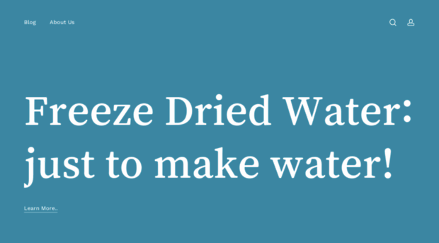 freezedriedwater.com