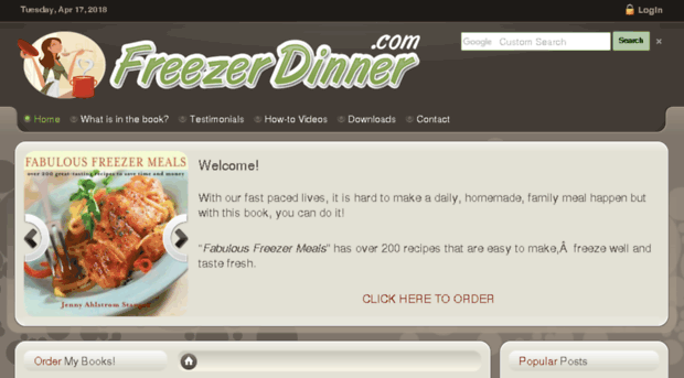 freezerdinner.com