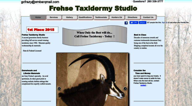 frehsetaxidermy.com