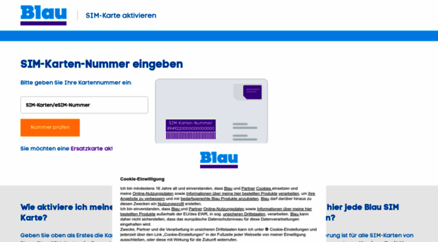 freischalten.blau.de