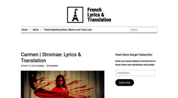 frenchlyricstranslations.com