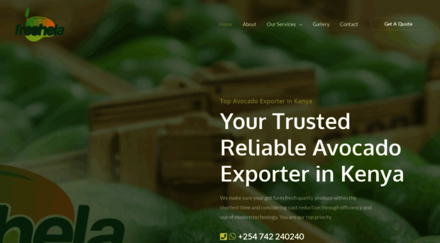 freshelaexporters.com