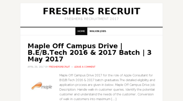 freshersrecruit.com