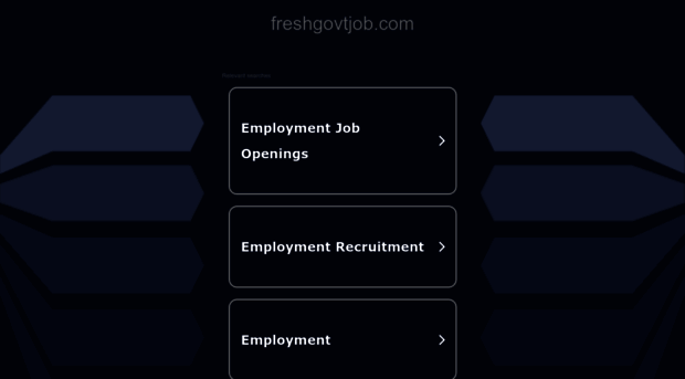 freshgovtjob.com