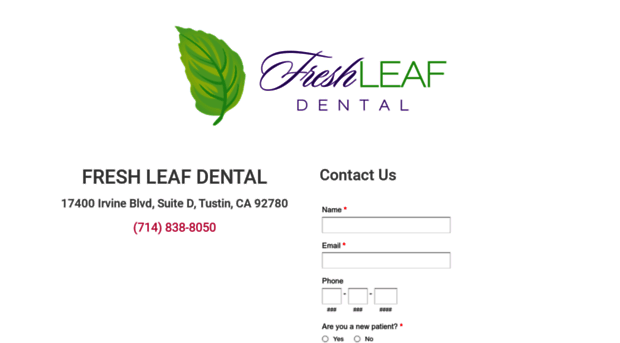 freshleafdental.com