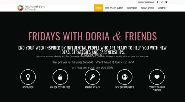 fridayswithdoria.com