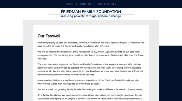 friedmanfamilyfoundation.org