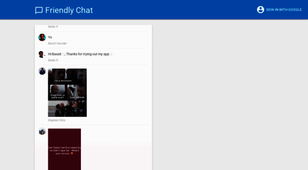 friendlychat-d11f1.web.app - Friendly Chat - Friendly Chat D11f1 Web