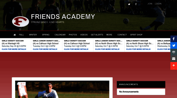 friendsacademyathletics.bigteams.com