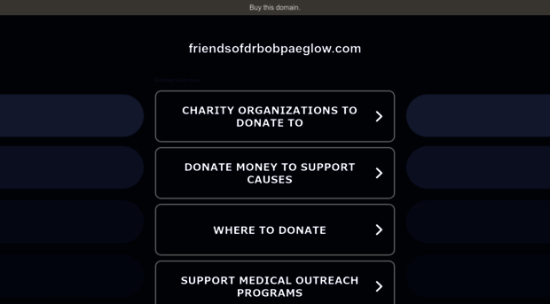 friendsofdrbobpaeglow.com