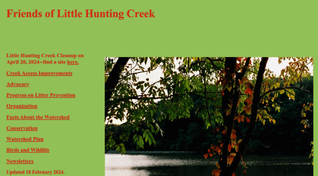 friendsoflittlehuntingcreek.org