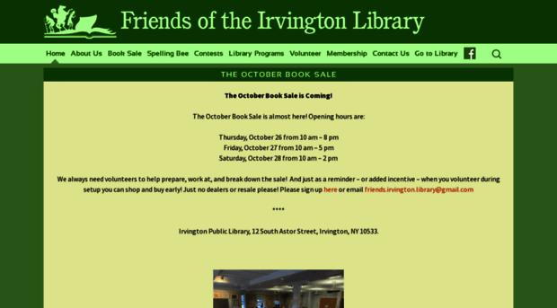 friendsoftheirvingtonlibrary.org