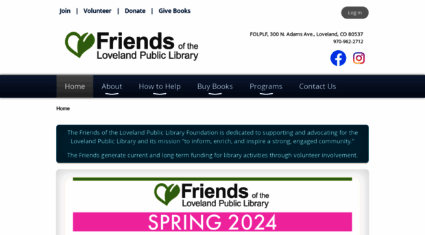 friendsofthelovelandlibrary.org