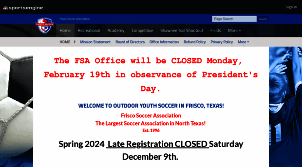 friscosoccer.org