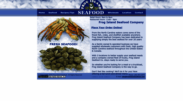 frogislandseafood.com