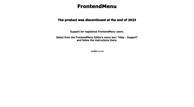 frontendmenu.com