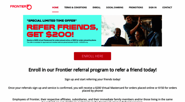 frontiercustomerreferral.com