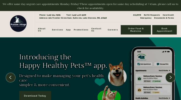 frontiervillagevet.com