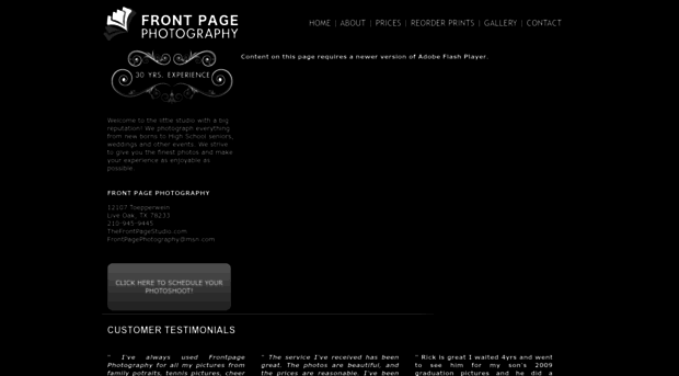 frontpagephotographysa.com