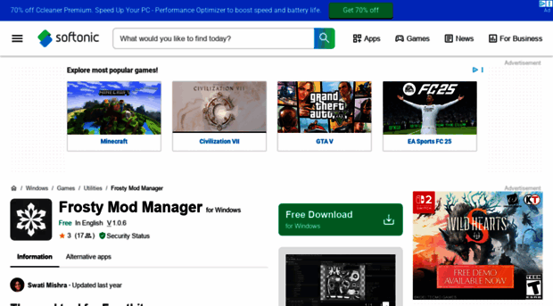 frosty-mod-manager.en.softonic.com