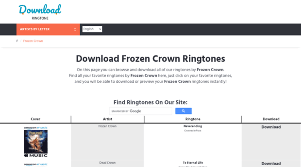 frozencrown.download-ringtone.com