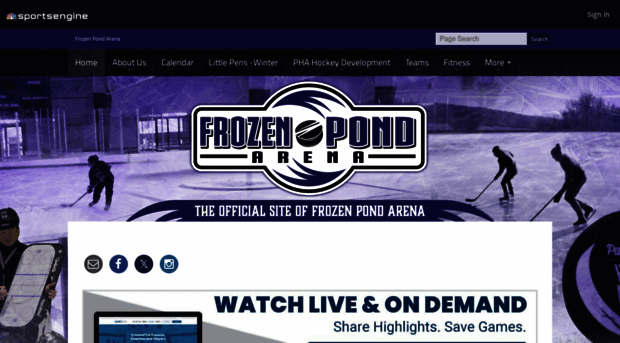 frozenpondarena.com